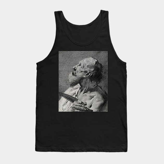 Saint Bartholomew, Giovanni Battista Piazzetta, 1682 Tank Top by nickedenholm